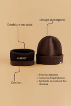 Bonnet avec intérieur en satin